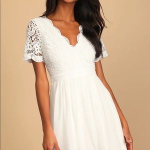 Lulus white Angel in Disguise dress